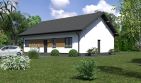 Projekt domu Planujdom 106 - parterowy dom o powierzchni 110,85 m², dach dwuspadowy - ujęcie 2