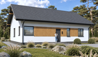Projekt domu Planujdom 106 - parterowy dom o powierzchni 110,85 m², dach dwuspadowy - ujęcie 4