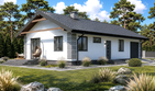 Projekt domu Planujdom 108 - parterowy dom o powierzchni 73,26 m², dach dwuspadowy - ujęcie 2