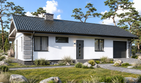 Projekt domu Planujdom 108 - parterowy dom o powierzchni 73,26 m², dach dwuspadowy - ujęcie 3