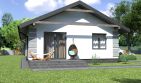 Projekt domu Planujdom 108 - parterowy dom o powierzchni 73,26 m², dach dwuspadowy - ujęcie 6