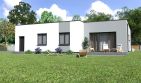 Projekt domu Planujdom 112 - parterowy dom o powierzchni 121,44 m², dach płaski - ujęcie 2