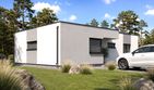 Projekt domu Planujdom 112 - parterowy dom o powierzchni 121,44 m², dach płaski - ujęcie 2