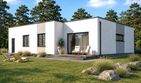Projekt domu Planujdom 112 - parterowy dom o powierzchni 121,44 m², dach płaski - ujęcie 3