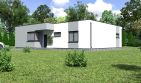 Projekt domu Planujdom 112 - parterowy dom o powierzchni 121,44 m², dach płaski - ujęcie 4