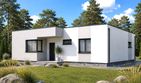 Projekt domu Planujdom 112 - parterowy dom o powierzchni 121,44 m², dach płaski - ujęcie 6
