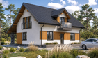Projekt domu Planujdom 117 ver2 - parterowy z poddaszem dom o powierzchni 113,44 m², dach dwuspadowy - ujęcie 5
