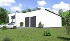 Projekt domu Planujdom 122 - z pełnym piętrem dom o powierzchni 146,74 m², dach płaski - ujęcie 2