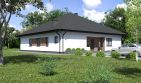 Projekt domu Planujdom 123 - parterowy dom o powierzchni 175,65 m², dach kopertowy, koszt budowy 466 000 zł - ujęcie frontu
