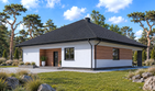 Projekt domu Planujdom 123 - parterowy dom o powierzchni 175,65 m², dach kopertowy - ujęcie 2