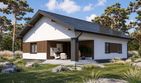 Projekt domu Planujdom 125 - parterowy dom o powierzchni 101,56 m², dach dwuspadowy - ujęcie 3