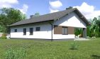 Projekt domu Planujdom 125 - parterowy dom o powierzchni 101,56 m², dach dwuspadowy - ujęcie 3