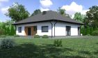 Projekt domu Planujdom 128 - parterowy dom o powierzchni 125,02 m², dach kopertowy - ujęcie 4