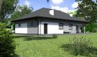 Projekt domu Planujdom 133 - parterowy dom o powierzchni 106,93 m², dach kopertowy - ujęcie 3