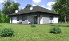 Projekt domu Planujdom 133 - parterowy dom o powierzchni 106,93 m², dach kopertowy - ujęcie 4
