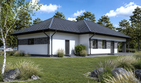 Projekt domu Planujdom 134 - parterowy dom o powierzchni 125,69 m², dach kopertowy - ujęcie 3