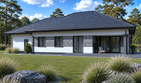 Projekt domu Planujdom 134 - parterowy dom o powierzchni 125,69 m², dach kopertowy - ujęcie 4