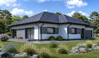 Projekt domu Planujdom 134 - parterowy dom o powierzchni 125,69 m², dach kopertowy - ujęcie 6