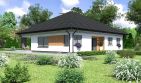 Projekt domu Planujdom 135 - parterowy dom o powierzchni 132,21 m², dach kopertowy, koszt budowy 354 000 zł - ujęcie frontu