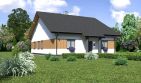 Projekt domu Planujdom 137 - parterowy dom o powierzchni 133,57 m², dach dwuspadowy, koszt budowy 351 000 zł - ujęcie frontu