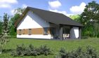 Projekt domu Planujdom 137 - parterowy dom o powierzchni 133,57 m², dach dwuspadowy - ujęcie 3