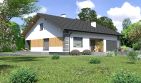 Projekt domu Planujdom 143 - parterowy dom o powierzchni 120,96 m², dach dwuspadowy, koszt budowy 335 000 zł - ujęcie frontu