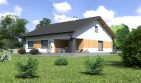 Projekt domu Planujdom 143 - parterowy dom o powierzchni 120,96 m², dach dwuspadowy - ujęcie 4