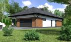 Projekt domu Planujdom 145 - parterowy dom o powierzchni 114,10 m², dach kopertowy - ujęcie 2