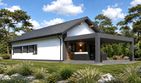 Projekt domu Planujdom 150 - parterowy dom o powierzchni 106,55 m², dach dwuspadowy - ujęcie 4
