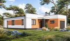 Projekt domu Planujdom 152 - parterowy dom o powierzchni 101,87 m², dach płaski - ujęcie 2