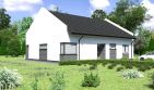 Projekt domu Planujdom 155 - parterowy dom o powierzchni 131,53 m², dach dwuspadowy, koszt budowy 352 000 zł - ujęcie frontu