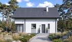 Projekt domu Planujdom 167 - parterowy z poddaszem dom o powierzchni 121,66 m², dach dwuspadowy - ujęcie 2