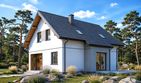 Projekt domu Planujdom 170 - parterowy z poddaszem dom o powierzchni 112,54 m², dach dwuspadowy - ujęcie 2