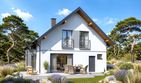 Projekt domu Planujdom 170 - parterowy z poddaszem dom o powierzchni 112,54 m², dach dwuspadowy - ujęcie 4