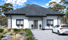 Projekt domu Planujdom 178 - parterowy dom o powierzchni 122,09 m², dach kopertowy - ujęcie 3
