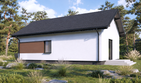 Projekt domu Planujdom 179 - parterowy dom o powierzchni 67,04 m², dach dwuspadowy - ujęcie 5