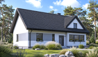 Projekt domu Planujdom 186 - parterowy dom o powierzchni 85,92 m², dach dwuspadowy - ujęcie 3