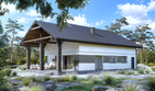 Projekt domu Planujdom 196 - parterowy dom o powierzchni 94,34 m², dach dwuspadowy - ujęcie 3