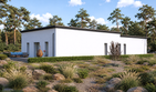 Projekt domu Planujdom 198 - parterowy dom o powierzchni 188,05 m², dach płaski - ujęcie 3