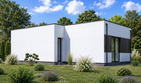 Projekt domu Planujdom 199 - parterowy dom o powierzchni 70,92 m², dach płaski - ujęcie 4