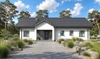 Projekt domu Planujdom 203 - parterowy dom o powierzchni 129,91 m², dach dwuspadowy - ujęcie 2
