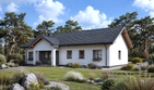Projekt domu Planujdom 203 - parterowy dom o powierzchni 129,91 m², dach dwuspadowy - ujęcie 3