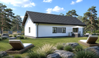 Projekt domu Planujdom 203 - parterowy dom o powierzchni 129,91 m², dach dwuspadowy - ujęcie 4