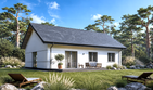 Projekt domu Planujdom 212 - parterowy dom o powierzchni 112,68 m², dach dwuspadowy, koszt budowy 299 000 zł - ujęcie frontu
