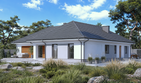 Projekt domu Planujdom 214 - parterowy dom o powierzchni 172,64 m², dach wielospadowy - ujęcie 2