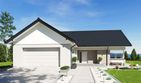 Projekt domu N53-G2 - parterowy dom o powierzchni 109,22 m², dach dwuspadowy - ujęcie 3