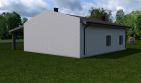 Projekt budynku gospodarczego Planujdom GŻ19 - parterowy dom o powierzchni 131,46 m², dach dwuspadowy - ujęcie 3