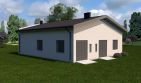 Projekt budynku gospodarczego Planujdom GŻ19 - parterowy dom o powierzchni 131,46 m², dach dwuspadowy - ujęcie 4