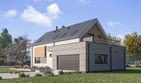 Projekt domu D461 - parterowy z poddaszem dom o powierzchni 139,09 m², dach dwuspadowy - ujęcie 3