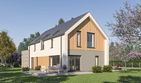 Projekt domu D461 - parterowy z poddaszem dom o powierzchni 139,09 m², dach dwuspadowy - ujęcie 2